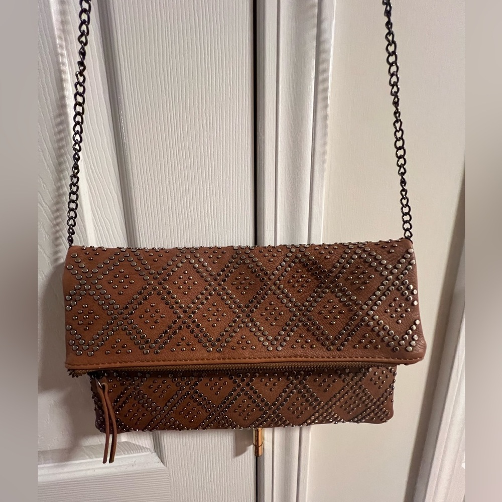 shoulder or clutch in brown color